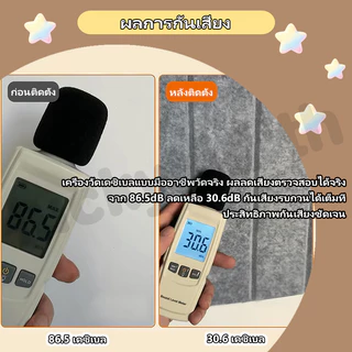 3D แผ่นบอร์ดฉนวนกันเสียง 30x60cm กันเสียง ลดเสียงสะท้อน มีกาวในตัว 1แผ่น