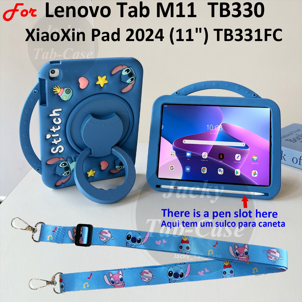 สําหรับLenovo Tab M11 Xiaoxin Pad 2024 11 "แท็บเล็ต 3D StitchปกหลังTB330XU TB330FU TB330KU TB331FCซิ