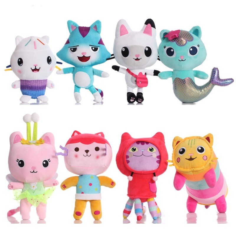 Gabbys Dollhouse Dolly Mermaid Pandy Cat Toys 25CM สําหรับเด็ก