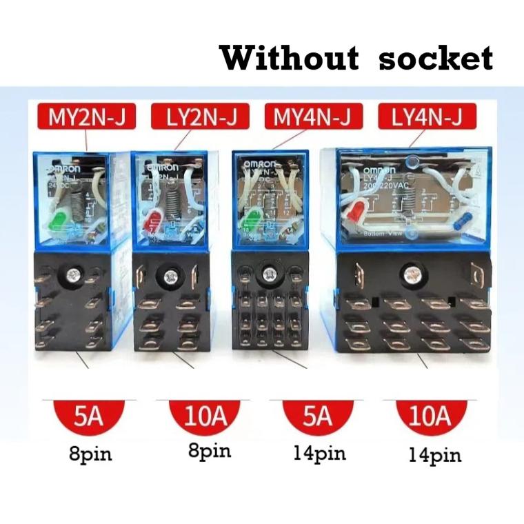 Omron MY2N-J MY3N-J MY4N-J LY2N-J Y3N-J LY4N-J MY2N-GS MY4N-GS รีเลย์ระดับกลาง