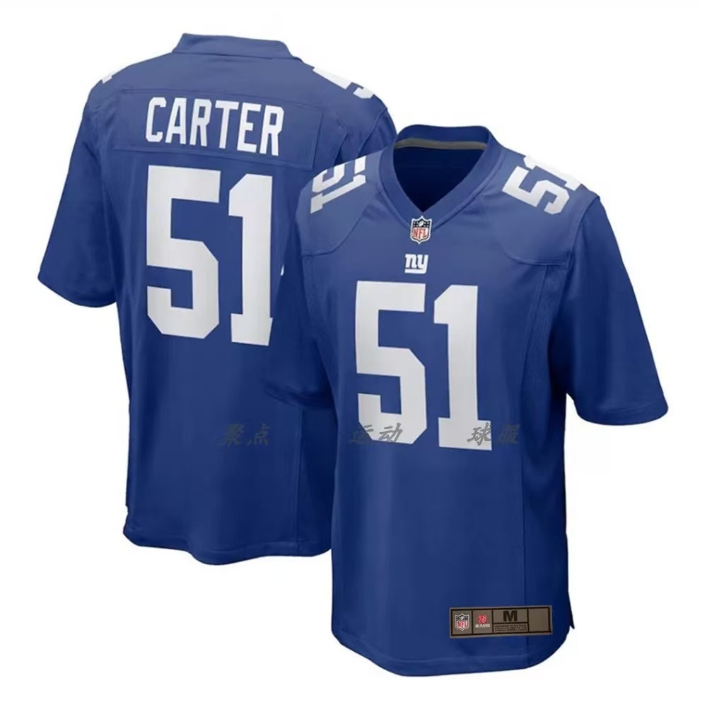 เสื้อรักบี้ NFL Jersey New York Giants New York Giants 51 #Carter