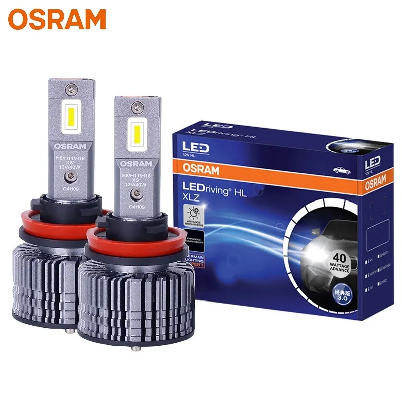 OSRAM Upgarde LED หมอก XLZ CLASSIC 3.0 LED H11 H8 H16 ไฟหน้ารถ 12V 40W Bright Hi/Low Beam 6000K สีขา