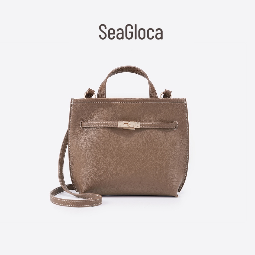 SeaGloca กระเป๋าผู้หญิง  หนัง PU  ลายพื้นผิว  กระเป๋าถือ กระเป๋าสะพายไหล่ กระเป๋าสะพายเฉียง 10002