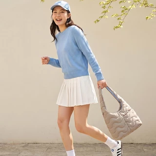 BAGSMART SOUND Tote Bag ผู้หญิง กระเป๋าสะพายไหล่ Hobo Bag นุ่มพอง น้ำหนักเบา ทนน้ำ มีซิป หลายช่อง