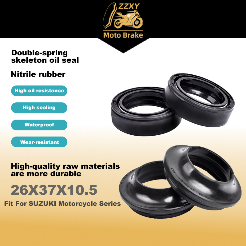 26x37x10.5 มม.26x37 ส้อมซีลน้ํามันฝุ่นซีลสําหรับ SUZUKI AH50 ADDRESS 1992-998 FZ50 N/X/Z SUZY 1980-1