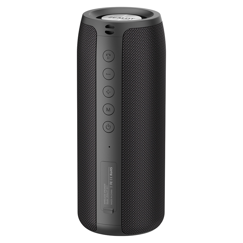 ZEALOT S51 บลูทูธเสียงลําโพง 10W เบสหนักแน่นสเตอริโอไร้สาย TWS จับคู่ผ้าทนต่อการสึกหรอ 1800mAh แบตเตอรี่เหมาะสําหรับทุกวัน Hangouts Camping และ Beach Trips