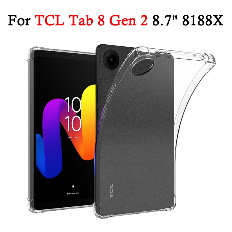 สําหรับ TCL Tab 8 Gen 2 8.7 นิ้ว 8188X Soft TPU โปร่งใสแท็บเล็ตกันกระแทก