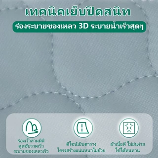 ผ้ารองฉี่ผู้ใหญ่ แผ่นรองฉี่ผู้ใหญ่แบบซักได้ หนา 4 ชั้น แบบบางเบา ซับซึมไว ไม่รั่วซึม