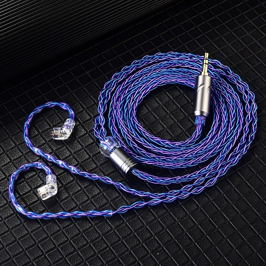 Qkz T1 อัพเกรดสาย 200 สี 8 Strand OFC Silver-plated สําหรับ KZ EDX PRO Castor PRO ZS10 PRO AS16