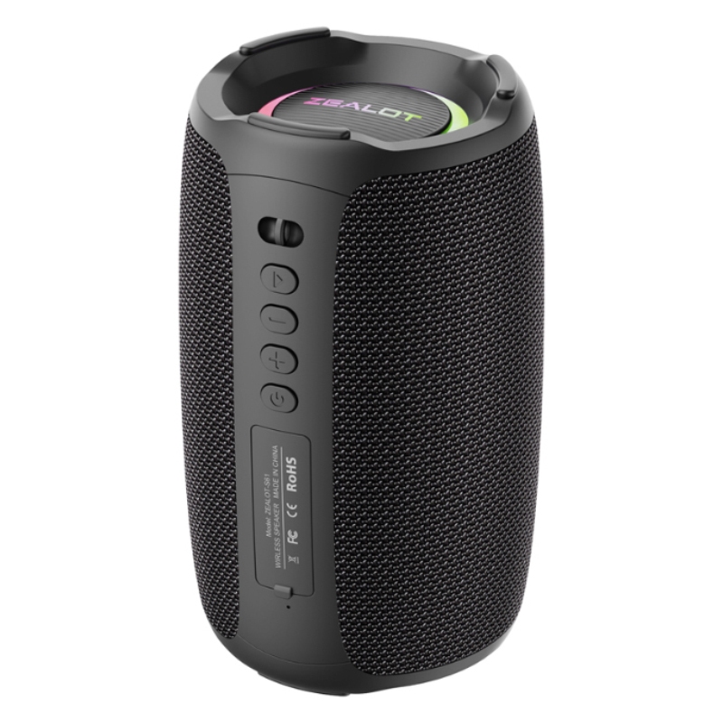 ZEALOT S61 ลําโพงบลูทูธคาราโอเกะแบบพกพา 10W เสียงพูด 3.5 มม.อินพุตไมโครโฟน IPX4 กันน้ํา 90 วันสแตนด์