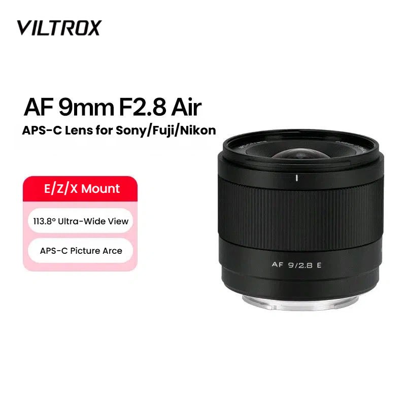 เลนส์ Viltrox AF 9mm F2.8 Air APS-C สําหรับ Sony E สําหรับ Nikon Z, Viltrox 9mm f2.8 f2.8 เลนส์ออโต้