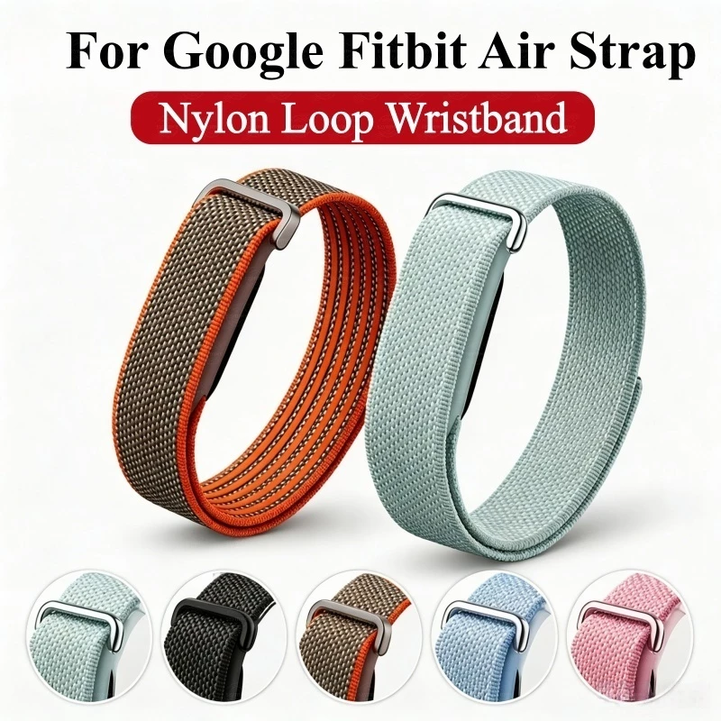 สําหรับ Google Fitbit Air สายรัดไนลอนสายรัดเปลี่ยนสมาร์ท Watchband อุปกรณ์เสริมสําหรับ Google Fitbit สร้อยข้อมือ