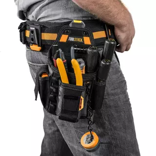 TOOLSอย่างรวดเร็วแขวนกระเป๋าเครื่องมือสําหรับช่างไฟฟ้ามัลติฟังก์ชั่เครื่องมือออแกไนเซอร์เอวกระเป๋า TSK-34