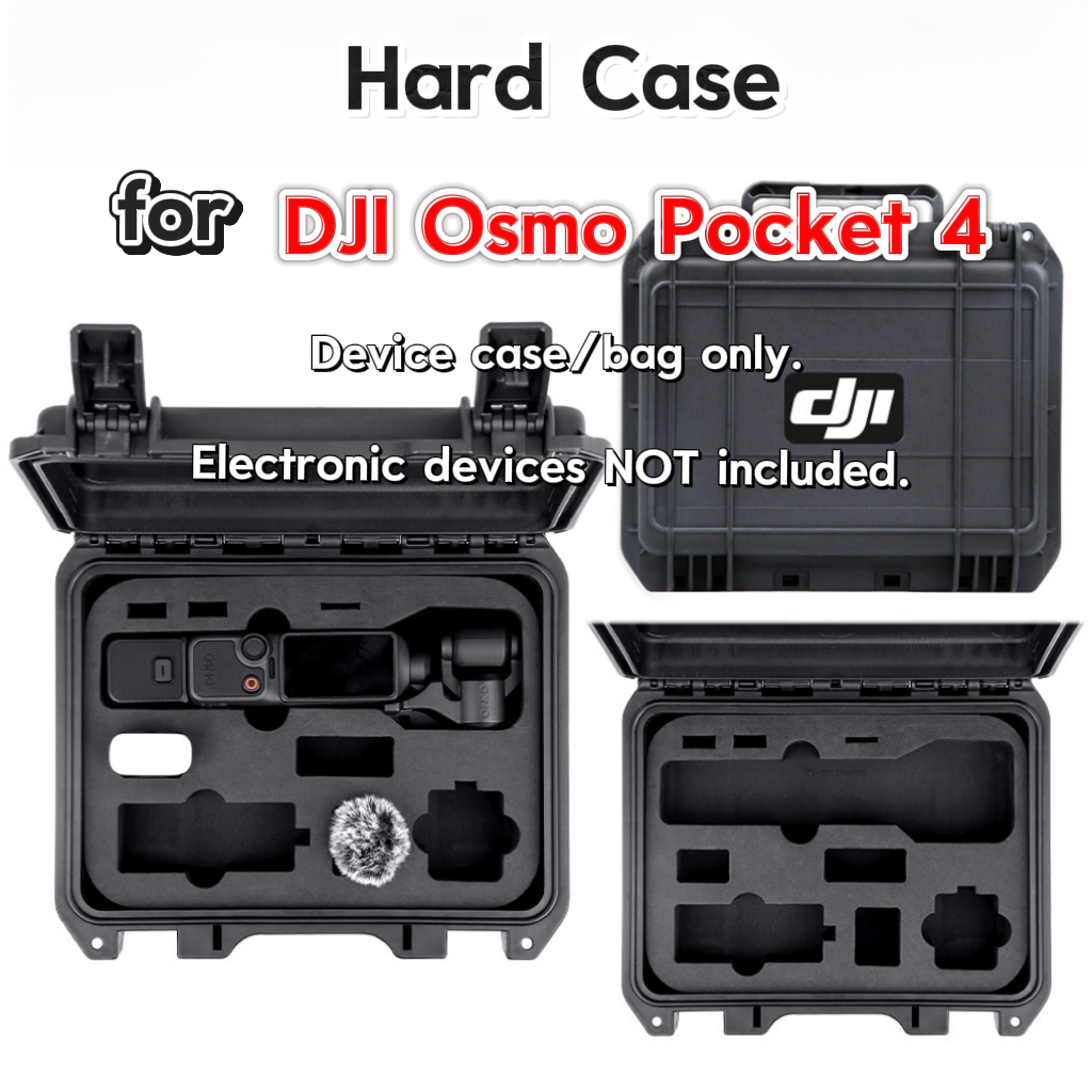 กล่องถือมืออเนกประสงค์ DJI Osmo Pocket 4 ป้องกันแรงกระแทก กันตก ทนขัด กันน้ำกระเซ็น