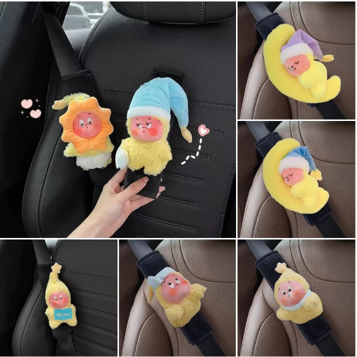【เรือจากกรุงเทพฯ】ส่งจากกรุงเทพฯ มิตซูบิชิ โรโยต้า ฮอนด้า toyota honda BYD DEEPAL CHANGAN MG We are all Star People Twinkle Twinkle เข็มขัดนิรภัยในรถยนต์ อุปกรณ์ป้องกันไหล่ ตกแต่งตกแต่งภายในน่ารัก