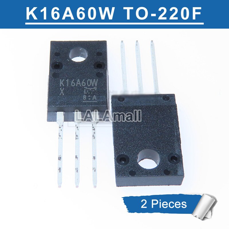 2pcs Original K16A60W TK16A60W TO-220F 16A/600V MOSFET ทรานซิสเตอร์ใหม่
