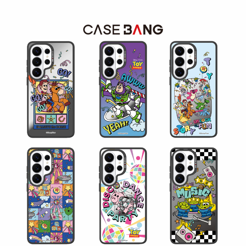 【เคสแม่เหล็ก+แผ่นหลัง】 เข้ากันได้กับ Samsung S24-S26,CASEBANG Play Party Series เคสแม่เหล็ก ImagiSnap, เปลี่ยนกลับ, ป้องกันการตกกระแทกทหาร