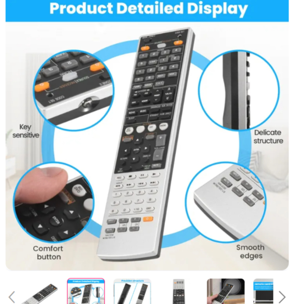 RAV336 WT922720US เปลี่ยนรีโมทสําหรับตัวรับสัญญาณ AV RX-A700 RX-V667 RX-A700BL 6063 Sub Remote RAV33