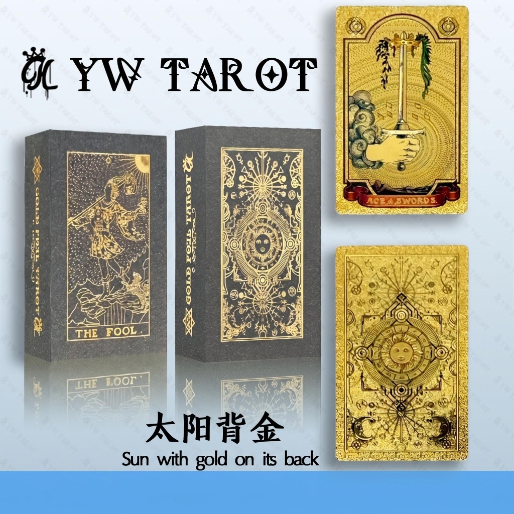 การ์ดเกมหลังพร้อมสต็อก Rot Destiny Tarot การ์ดเกมพลาสติกกันน้ํา Sun Tower ขายส่ง pvc ว่ายน้ําตาราง Weika NNDK