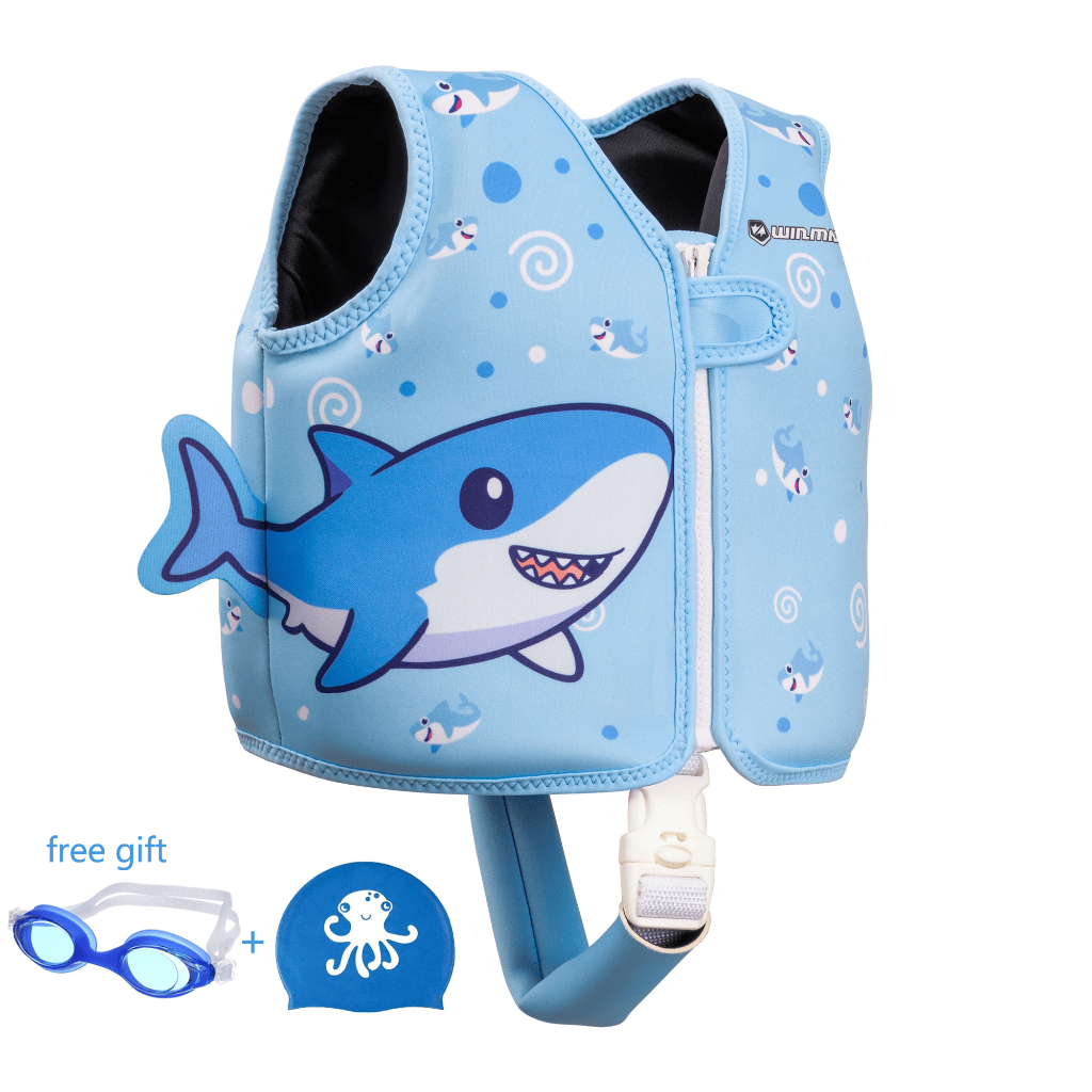 WINMAX เสื้อชูชีพเด็ก Neoprene สำหรับเด็กอายุ 1-8 ปี ใช้ในการว่ายน้ำและเล่นที่ชายหาด