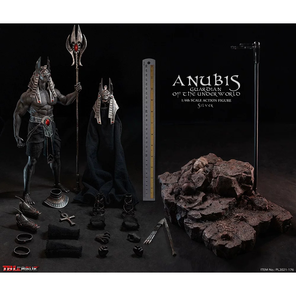 TBLeague Anubis, God of the Underworld, Silver Version 1/6 Scale Articulated Figure