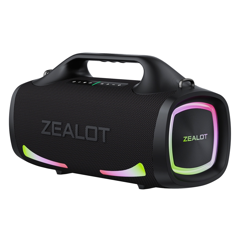ZEALOT S79 ลําโพงบลูทูธแบบพกพา 100W เบสหนักแน่น TWS จับคู่ RGB Ambient Light Quad ไดรเวอร์ 24000mAh 