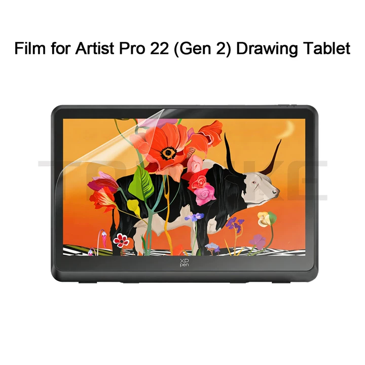 ฟิล์มป้องกันเฉพาะสําหรับ xppen Artist Pro 22 (Gen 2) กระดาษจอภาพการวาดภาพเช่นฟิล์มความรู้สึก