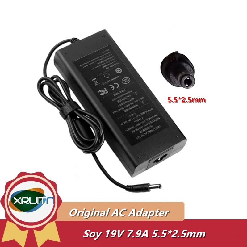 ถั่วเหลืองแท้-1900790-454 19V 7.9A 150W AC Adapter Charger สําหรับ JMGO X3 J7 V9 D1 J71-5L0 โปรเจคเต