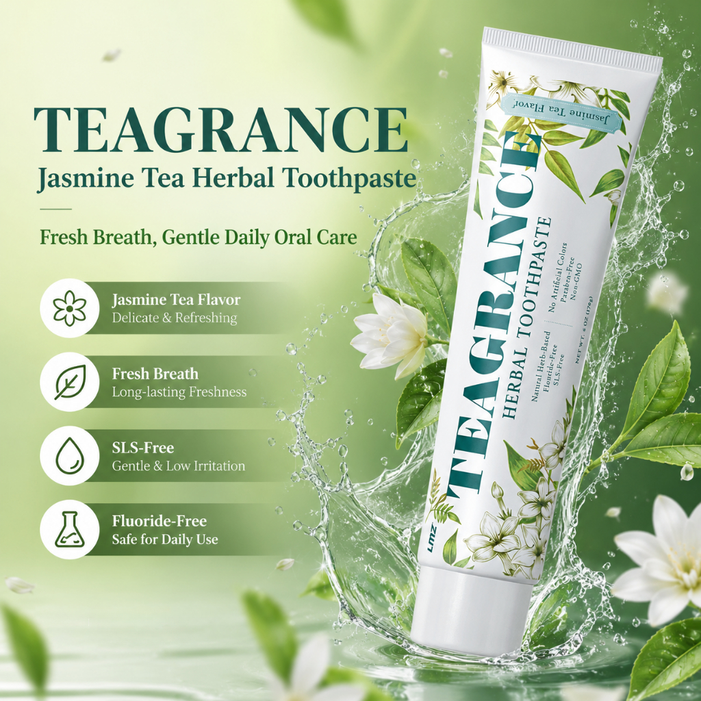 LMZ 两面针 ยาสีฟันTEAGRANCE 170กรัม  รสชาเขียวมะลิ ลมหายใจสดชื่น ช่วยบรรเทาอาการเลือดออกเหงือก