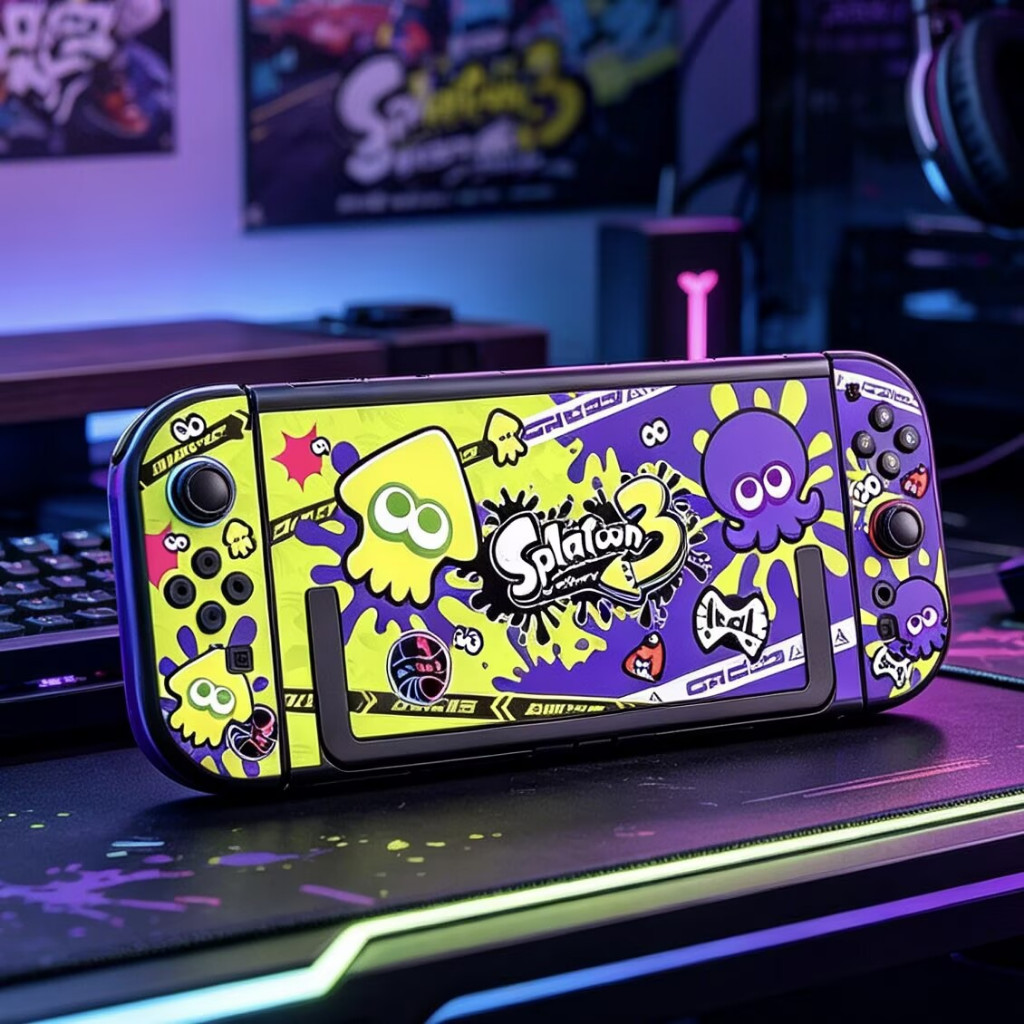 ป้องกัน Hard Case Splatoon3 Raiders สําหรับ Nintendo Switch 2 2025, ฝาครอบป้องกันสําหรับ Nintendo Sw