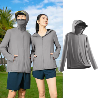 【ราคาพิเศษ】 GENIO LAMODE เสื้อกันแดด UPF100+ เสื้อคลุมกันยูวี ผ้าไอซ์ซิลค์เย็นสบาย แห้งไว ระบายอากาศดี มีฮู้ดปีกกว้าง (เหมาะสำหรับใส่ทุกวัน/ออกกำลังกาย) S-5XL