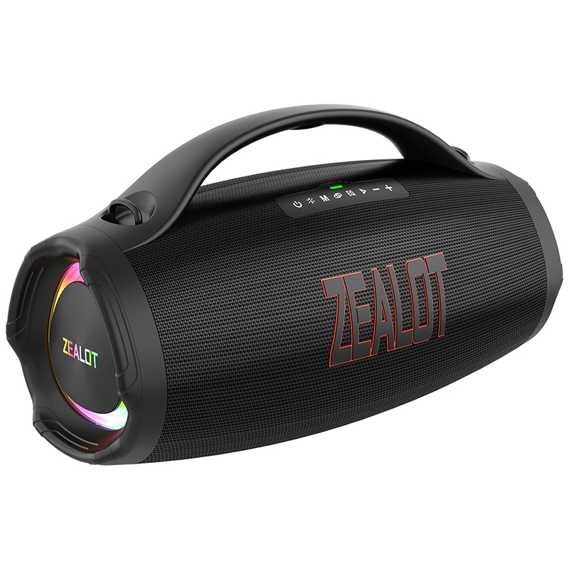 ZEALOT S98 ลําโพงบลูทูธแบบพกพา 160W เบสหนักแน่น TWS สเตอริโอ RGB แหวน 36000mAh แบตเตอรี่ขนาดใหญ่ BT5