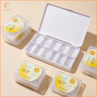 ⭐เล็บปลายอัลมอนด์รุ่นที่6 ผิวด้านเต็ม 100 ชิ้น วัสดุเจลนุ่ม💅