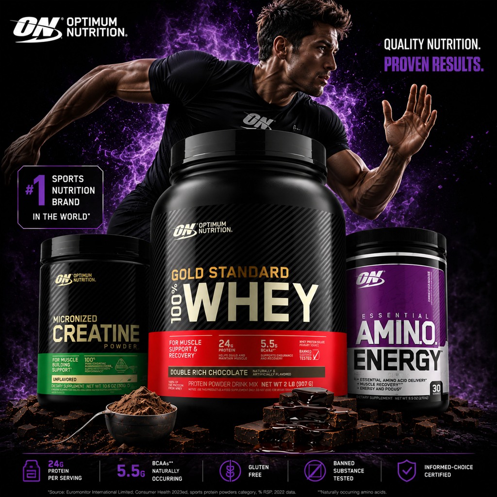 ON Gold Standard 100% Whey Protein 2lbs/5lbs 24g โปรตีนกล้ามเนื้อ Building Recovery Support