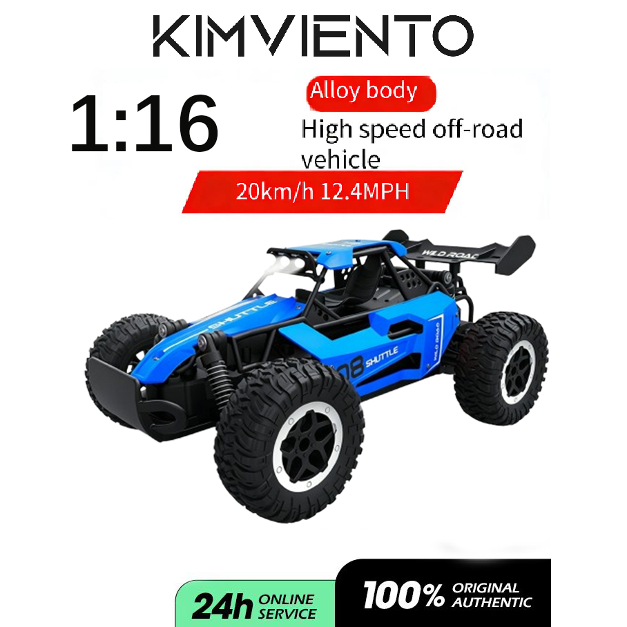 KIMVIENTO 1:16 RC Car, 4WD Rock Crawler, Remote Control Rock Crawler, Remote Control 4WD Car, Radio 