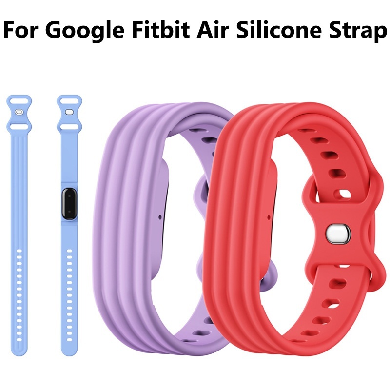 สําหรับ Google Fitbit Air Strap ซิลิโคน TPU Watchband สร้อยข้อมือเปลี่ยนสายรัดข้อมือสําหรับ google fitbit air smartwatch สายคล้องอุปกรณ์เสริม