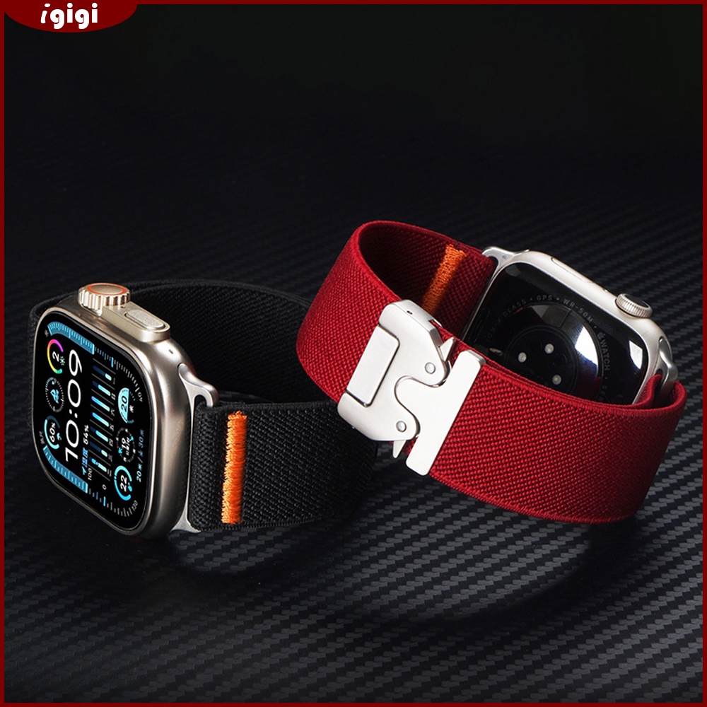 ยุทธวิธี Quick Release Buckle ไนลอนสานสําหรับ Apple Watch 46/49/45/44/42 มม.41 มม.40 มม.38 มม.Series 1-11 SE Ultra – กลางแจ้งทนทานทหาร Band