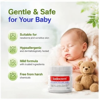 Sudocrem Antiseptic Healing Cream 125g ครีมผื่นผ้าอ้อมเด็กกลากบรรเทา Original UK