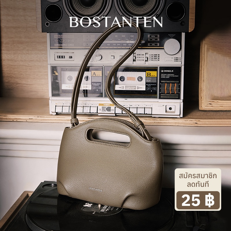【6.10ใหม่】BOSTANTEN Hudson Bag กระเป๋าผู้หญิง สะพายข้าง ถือได้ หนังนิ่ม วินเทจ เรียบหรู จุของได้ สำหรับทำงาน เที่ยว และใช้งานทุกวัน