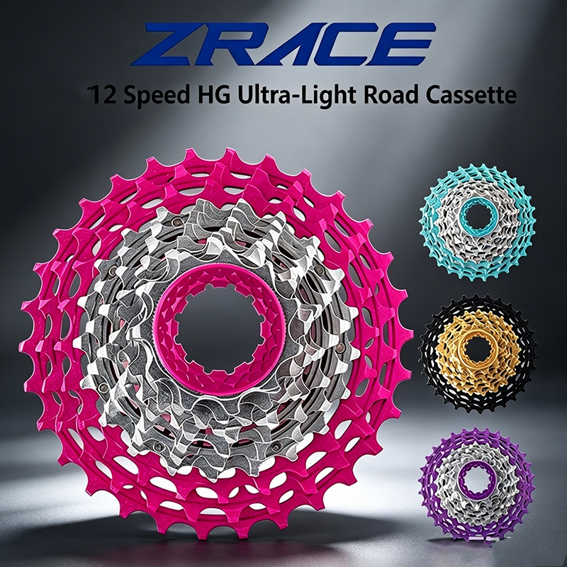 เฟืองหลัง ZRACE ALPHA EX 12 Speed สูตร HG | น้ำหนักเบาสุด! CNC ตัวเต็ม กลวงทั้งชุด เหมาะสำหรับจักรยานถนน/Road Bike