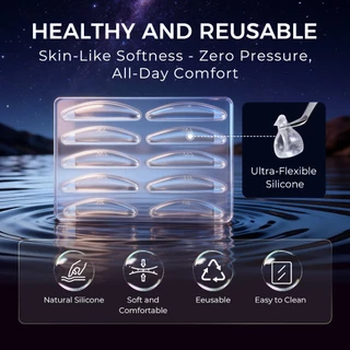 ICOSIGN Hydrogel Eyelash Lift Pads Softening Pads สําหรับ Lash Lift Step 1 สามประเภทต่างๆและขนาด