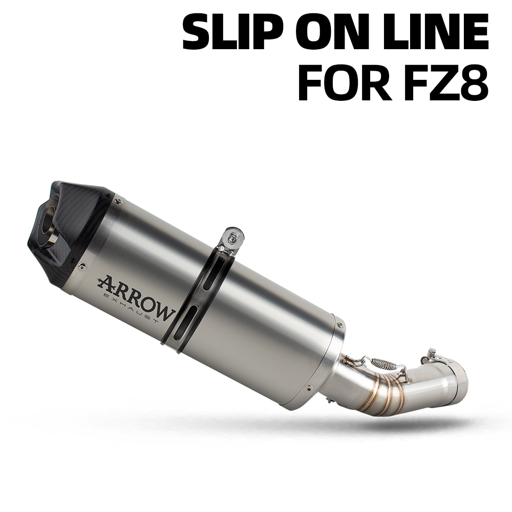 ARROW Sport street รถจักรยานยนต์ท่อไอเสียชุด slip บนสําหรับ Yamaha FZ8 FZ8N FZ8S Fazer 800