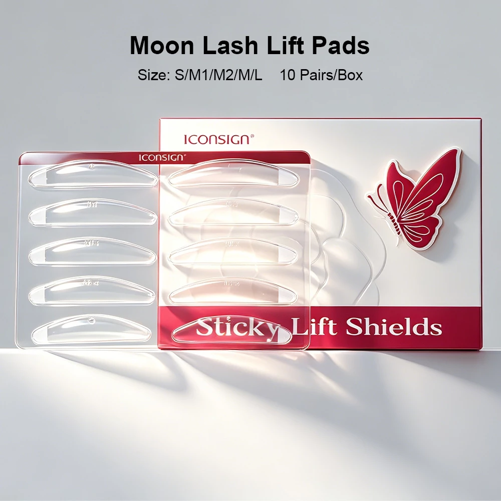 ICOSIGN Hydrogel Eyelash Lift Pads Softening Pads สําหรับ Lash Lift Step 1 สามประเภทต่างๆและขนาด