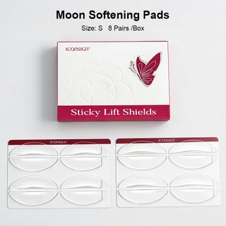 ICOSIGN Hydrogel Eyelash Lift Pads Softening Pads สําหรับ Lash Lift Step 1 สามประเภทต่างๆและขนาด