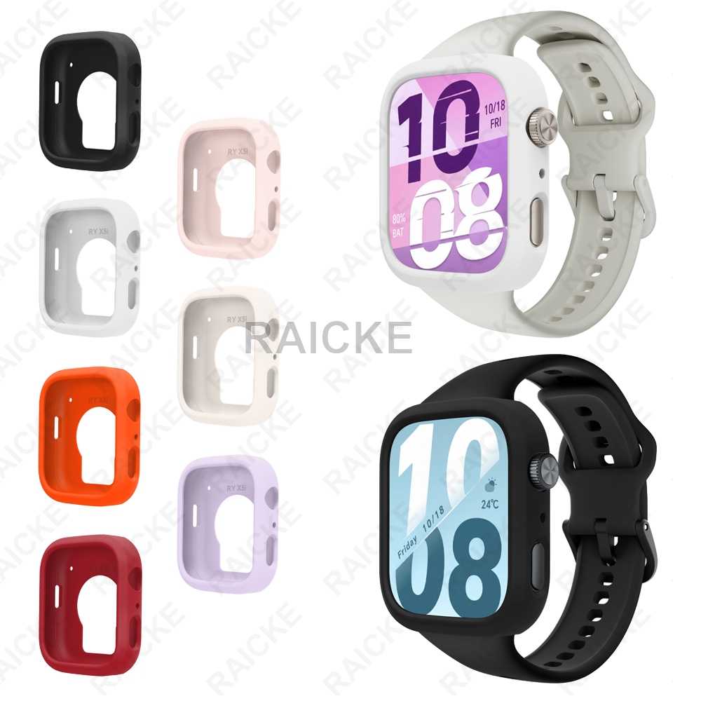 เคสนิ่มซิลิโคนป้องกันหน้าจอครึ่งเปลือกสําหรับ Honor Watch X5i