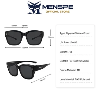 MENSPE แว่นสายตาสั้นแบบพับได้แว่นกันแดดผู้ชายผู้หญิง UV400 สวมใส่แว่นกันแดดป้องกันแสงสะท้อนสําหรับขับรถท่องเที่ยวกลางแจ้ง