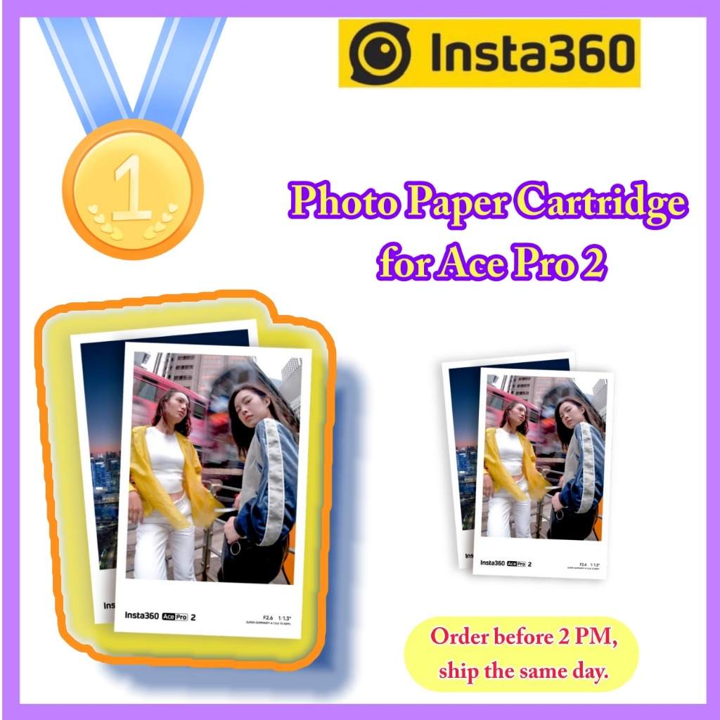 【In Stock】Original Insta360Ace Pro2 Photo Paper Ink Cartridge Color Printing Paper Photo Paper 20 Sheets