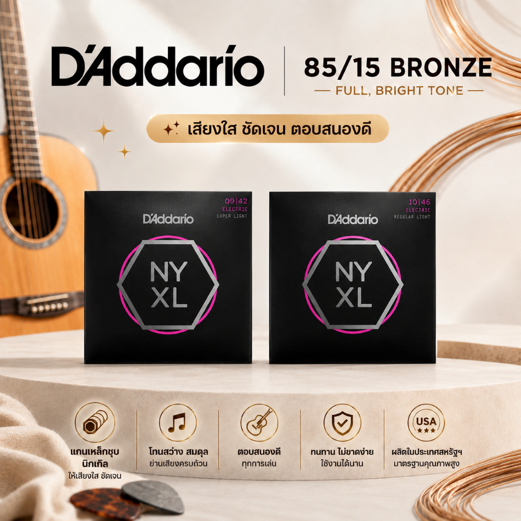 🎸D'Addario Pro Arte สายกีตาร์คลาสสิก Nylon Strings ของแท้ USA EJ45 EJ46 EJ49 เสียงนุ่ม โทนอบอุ่น