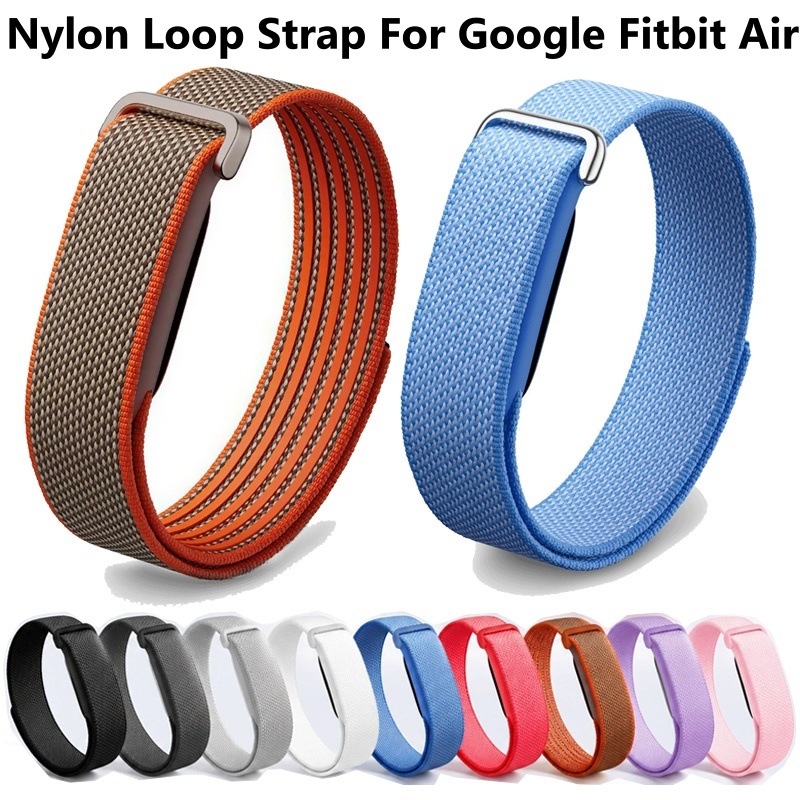 สําหรับ Google Fitbit Air สร้อยข้อมือถักไนลอนสายรัดเปลี่ยนสายรัดข้อมือสําหรับ Google Fitbit Air Sport Watchband เข็มขัด