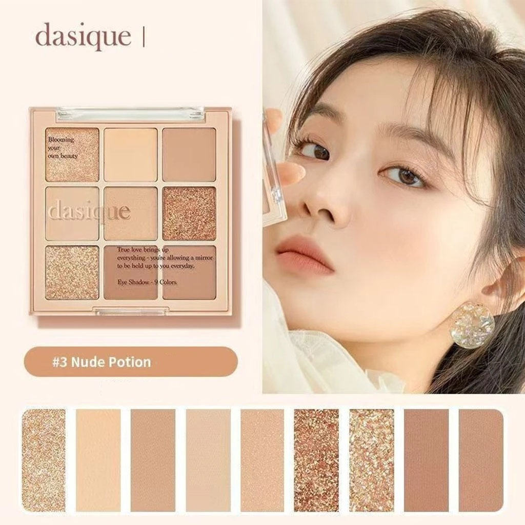 dasique Shadow Palette (7 g.) 9-shade eyeshadow palette เดซีค พาเลทอายแชโดว์ 9 เฉดสี.